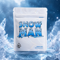 Snowman 3.5g Cali Pack Matte White Mylar Pouch Bag
