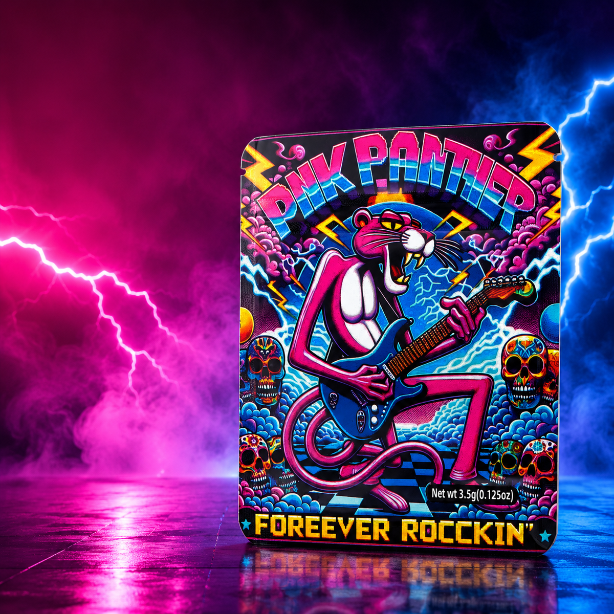 Pink Panther Forever Rockin 3.5g Cali Pack Mylar Bag