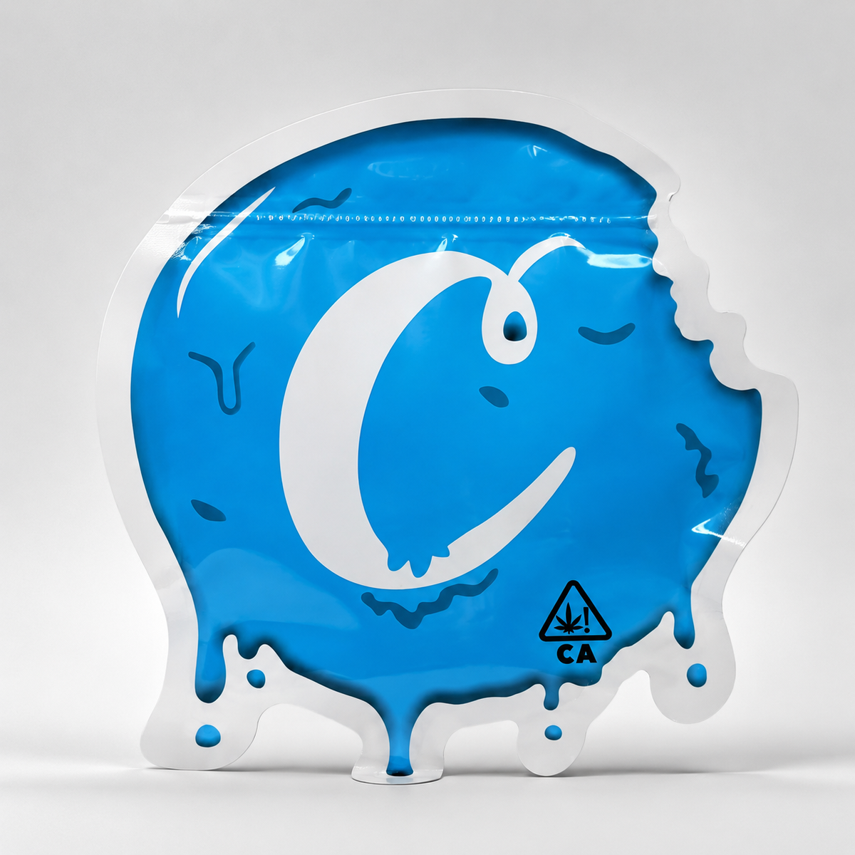 Cookies Blue Drip Custom Die-Cut Mylar Bag